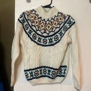 Hand knit sweater